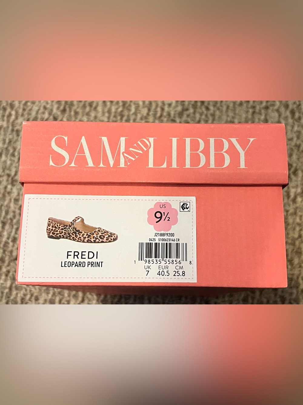 Sam and Libby Leopard Print Fredi Mary Jane Flats - Size 9.5 - Picture 5 of 10